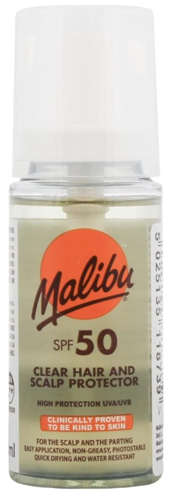 Malibu Sun Clear Hair and Scalp Protector Spray SPF 50